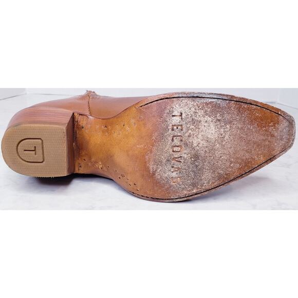 Tecovas Women’s Size 6B The Daisy Boots in Caramel Leather Heeled Western - Picture 7 of 16